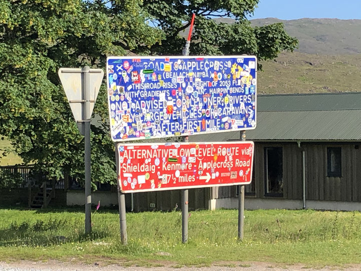 An der Auffahrt zum Applecross