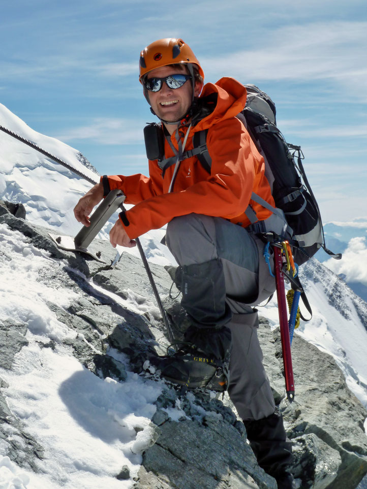 Daniel Fritschi auf dem Mont Blanc 4810m