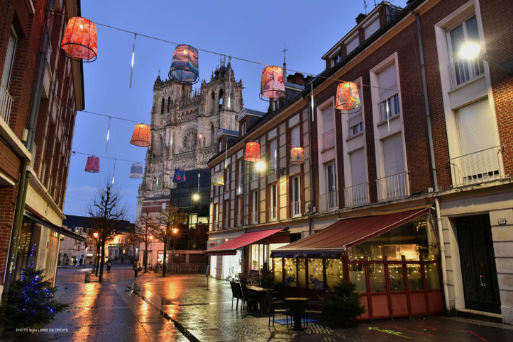 Rue à Amiens, photo non libre de droits
