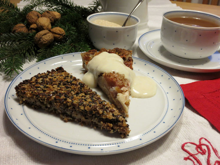 Dezember 2014 - zwei adventliche Apfelkuchen-Variationen zum Nachmittags-Tee!