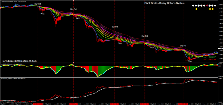 In the picture  Black-Scholes Binary Options high/Low strategy. Template good also for trading withot Binary Options.