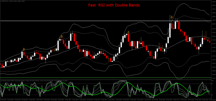 Fast  RSI with Double Bands