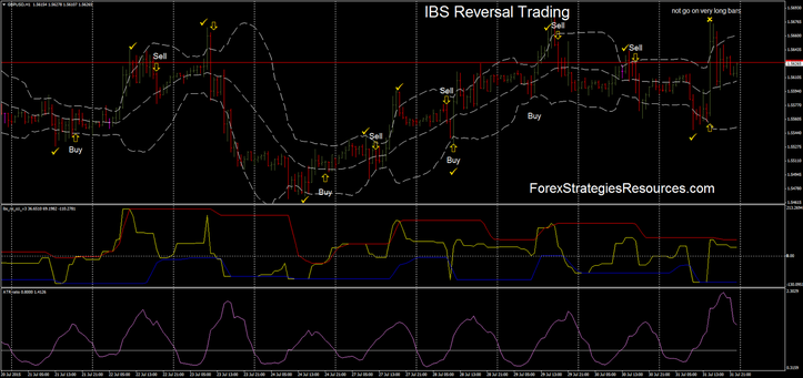  IBS Trading reversal in action.