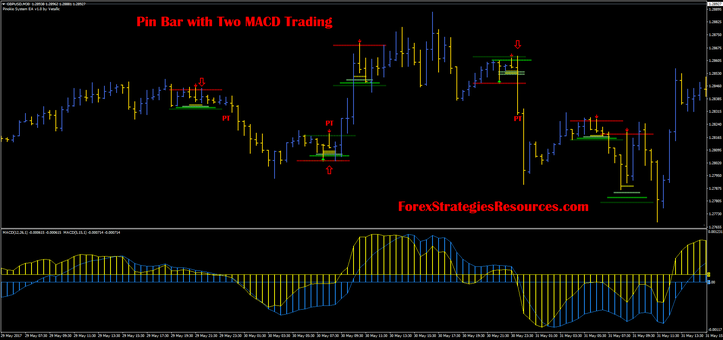 Pin Bar with Two MACD Trading System