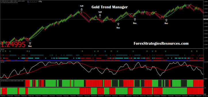 Golden Trend Manager with renko chart