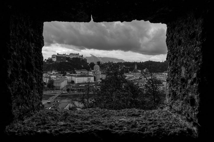 View of the castle of Hohensalzburg in Salzburg, Austria