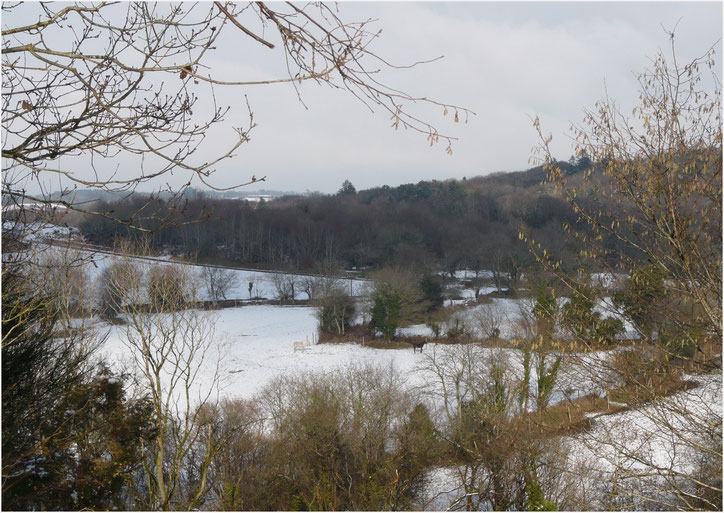 Campagne de l'Arre en hiver