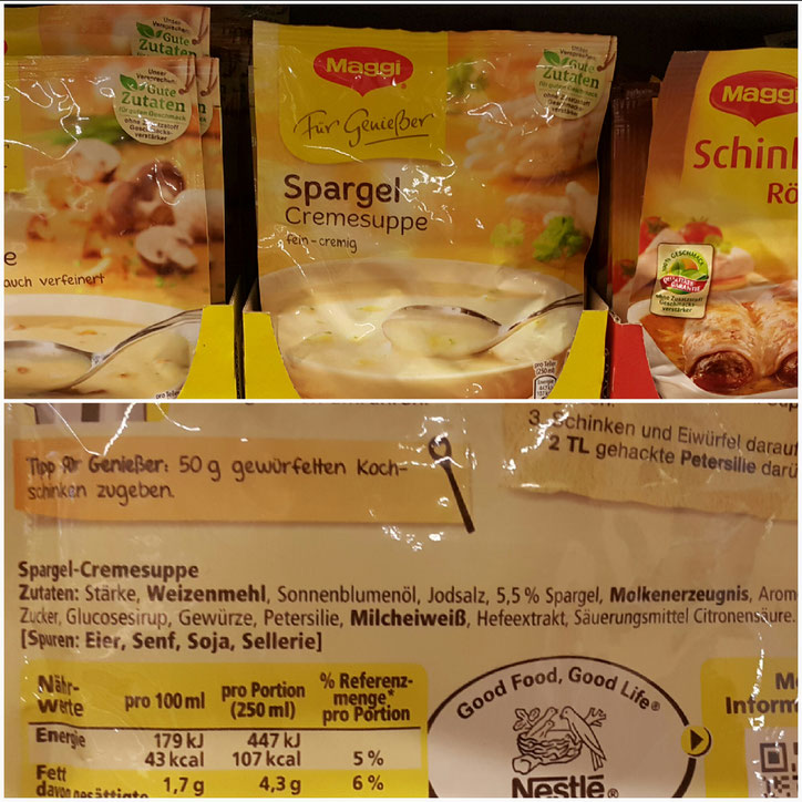 В супе из пакета аж 5,5% спаржи
