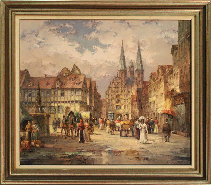 "Alte Stadt", 70 cm x 60 cm