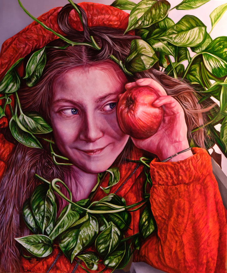 Paolo Braccini, Fairy, pittura contemporanea, figurativo olio su tela Roma