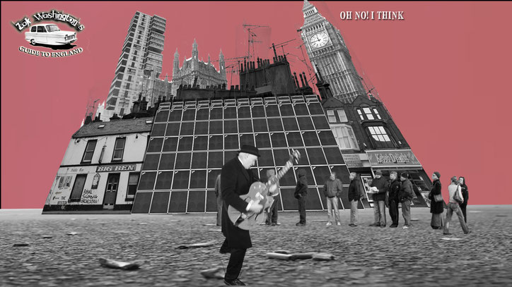 ZakWashington playing guitar in London street