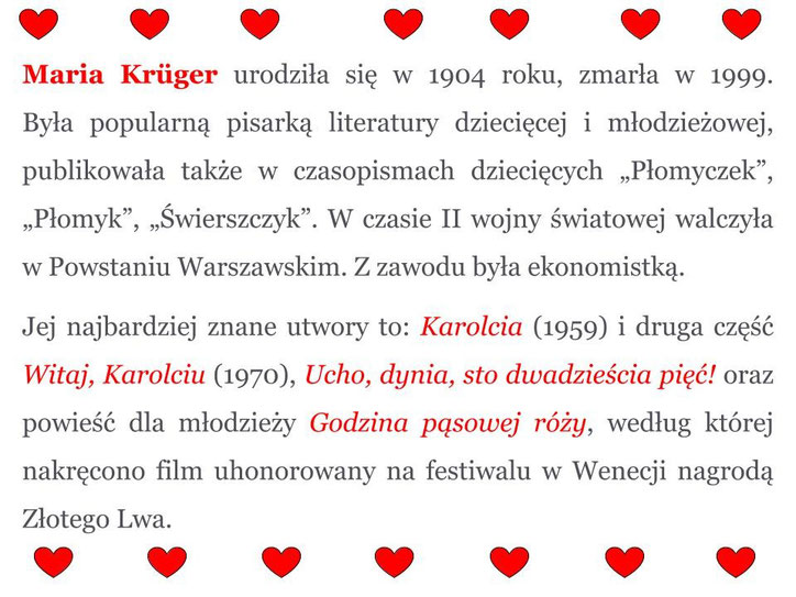 Karolcia Tekst Do Czytania Za Darmo KAROLCIA - zajecia3