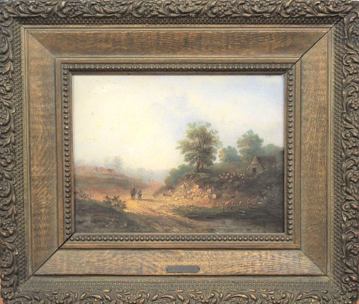te_koop_aangeboden_een_landschaps_schilderij_van_de_nederlandse_kunstschilder_hermanus_koekkoek_I_1815-1882