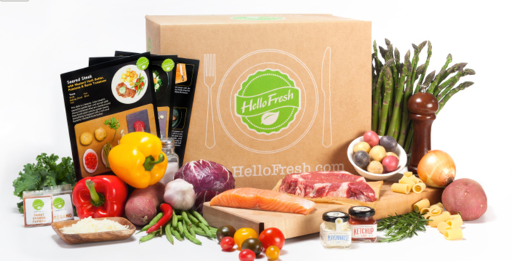 Hello Fresh отправляет по почте набор продуктов для готовки еженедельно за 45€ к вам домой