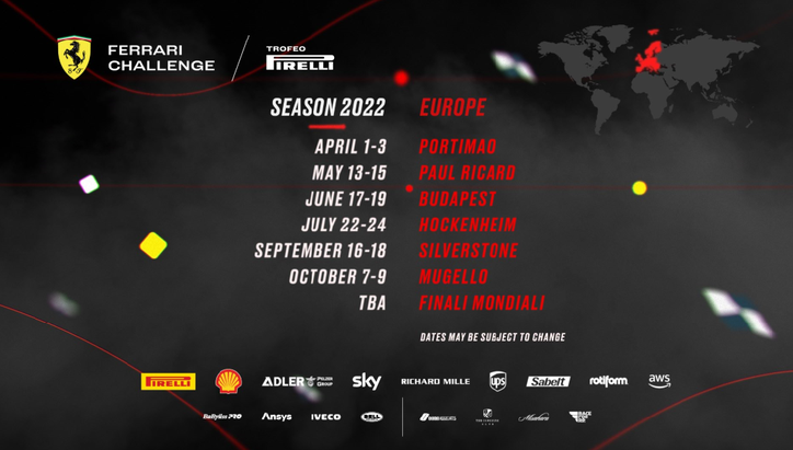 Scuderia GT: Ferrari Challenge 2022 Calendar