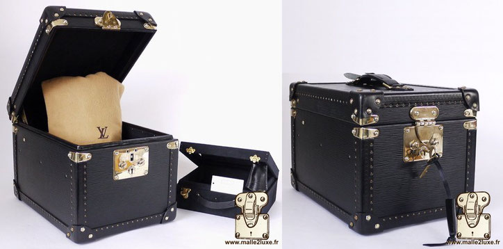 Boîte à flacons Louis Vuitton vanity Epi black 2010