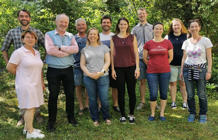 von links: Gisela Bongers, Florian Ebertseder, Prof. Dr. Karl Auerswald, Jürgen Kler, Karin Levin, Lukas Wachter, Lisa Stocker, Johannes Mitterer, Melanie Treisch, Eva Resl und Ingrid Roos