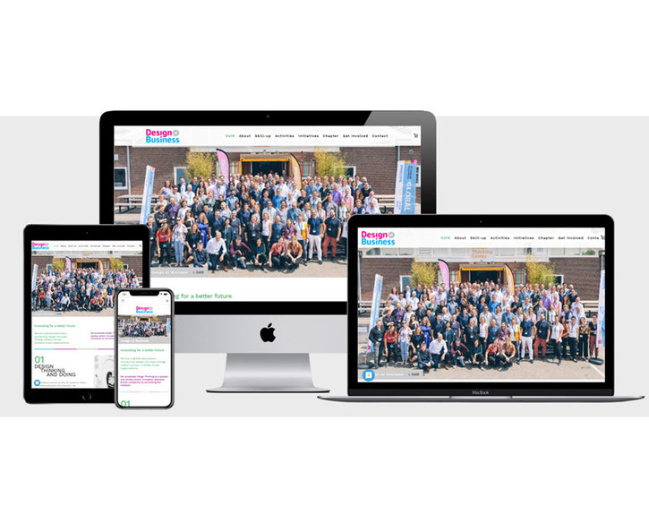 Authentische und responsive Internetseiten für KMU, Netzwerke, Vereine etc - hier ein Mockup von Design at Business