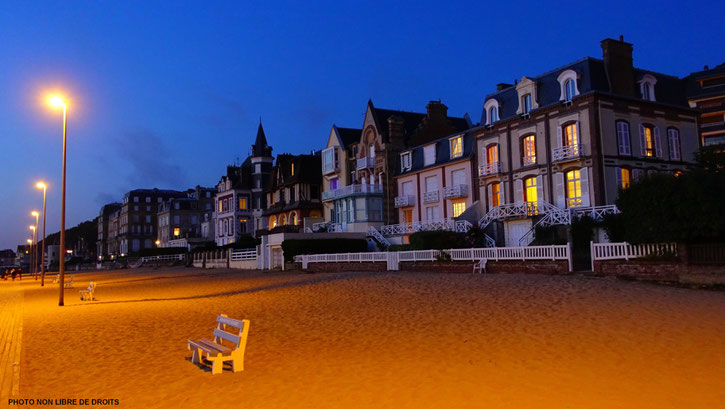 Eclairage maison, plage de Trouville