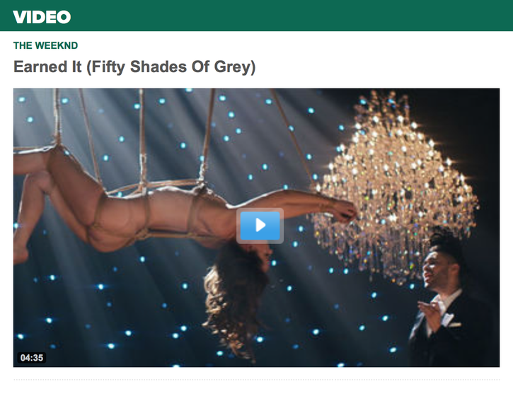 Earned It - by The Weeknd - Video and Soundtrack of FIFTY SHADES OF GREY - Universal Music