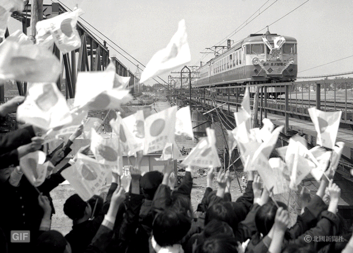 1963（昭和38）年4月20日、石川県手取川鉄橋