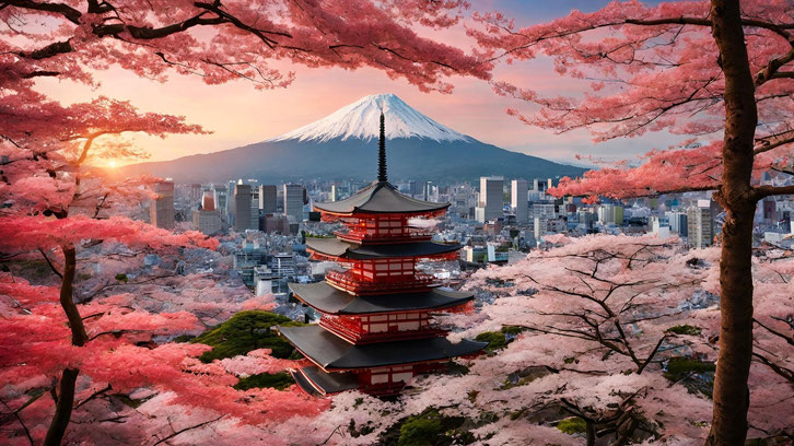 AI画像 : 日本の風景
