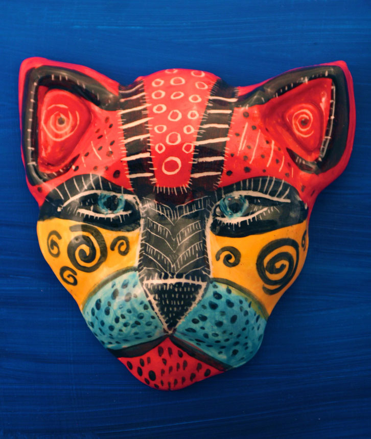 News redcatceramics animal sculptures, memorials, masks