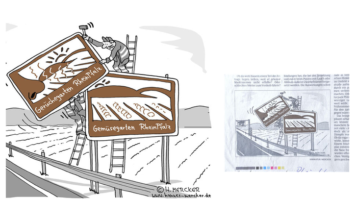 Cartoon zu Regionalthema