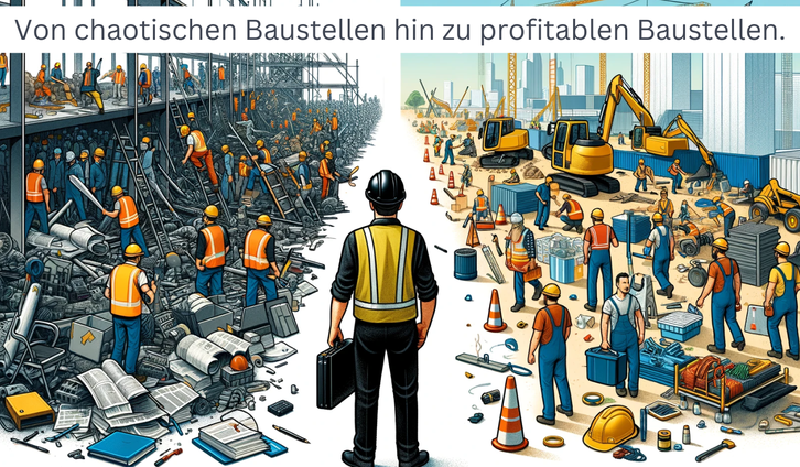 Der Bauleiter Weg führt oft vom Chaos in zu profitable Baustellen.