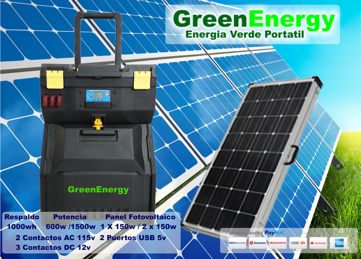 generador solar portatil