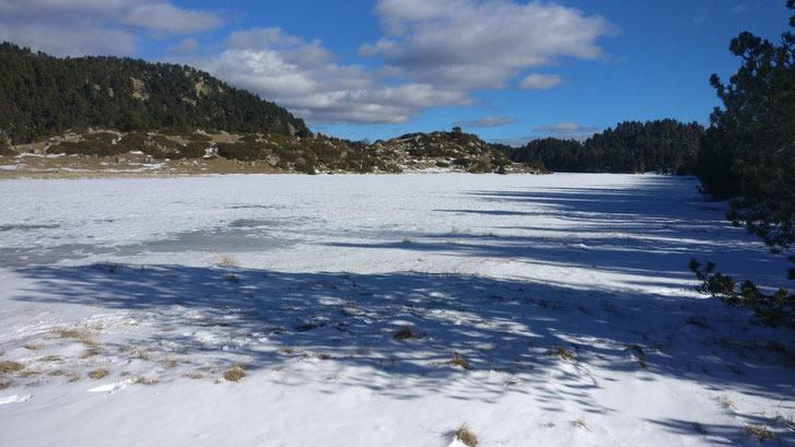 Raquetes a l'estany de la Pradella