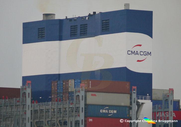 CMA CGM ANTOINE DE SAINT EXUPERY mit Scrubber