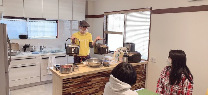 忙しい主婦のための時短料理教室(講師:カレーの大原屋 尾沢あきら先生)