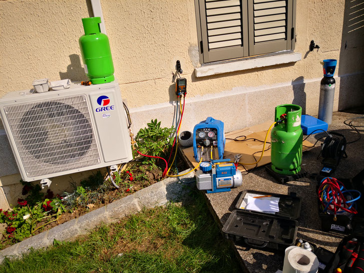 Mise en service pompe a chaleur, climatisation, clim