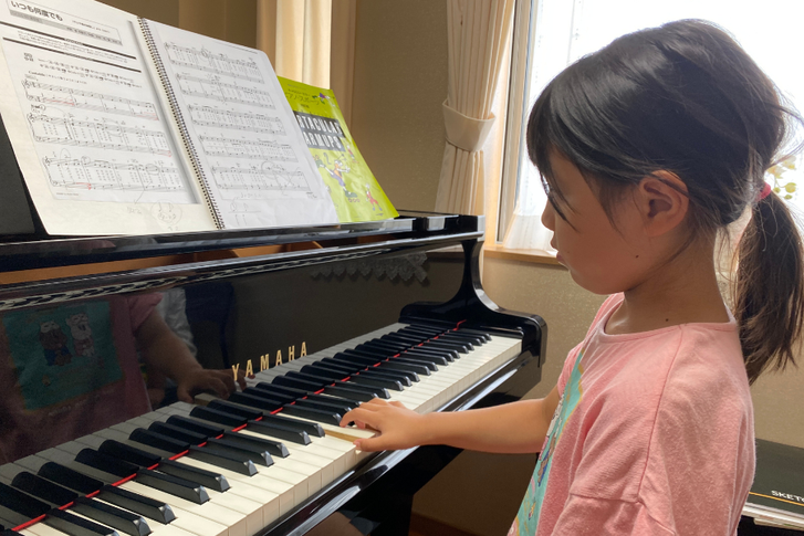 愛知県岡崎市のピアノ教室-yuri piano studio こどものレッスン 集中力