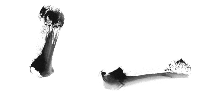 Tuschezeichnung zu dem Musikstück Prometheus