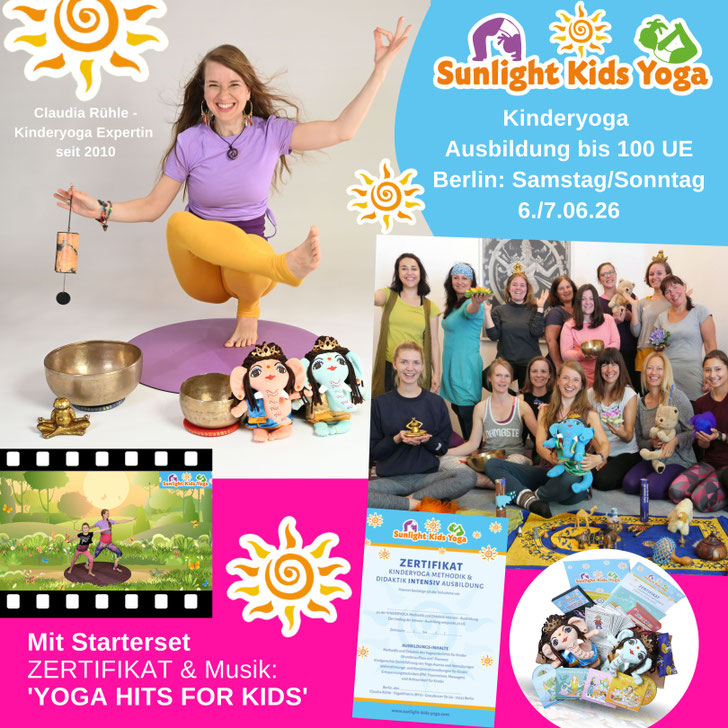 Als Kinderyogalehrer mit Zertifikat sofort in Kita, Grundschule oder zu Hause loslegen!