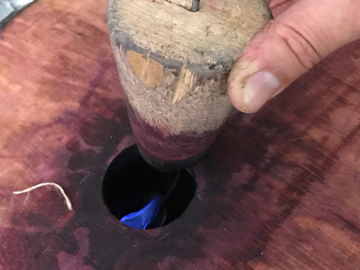 Sulphuring barrels