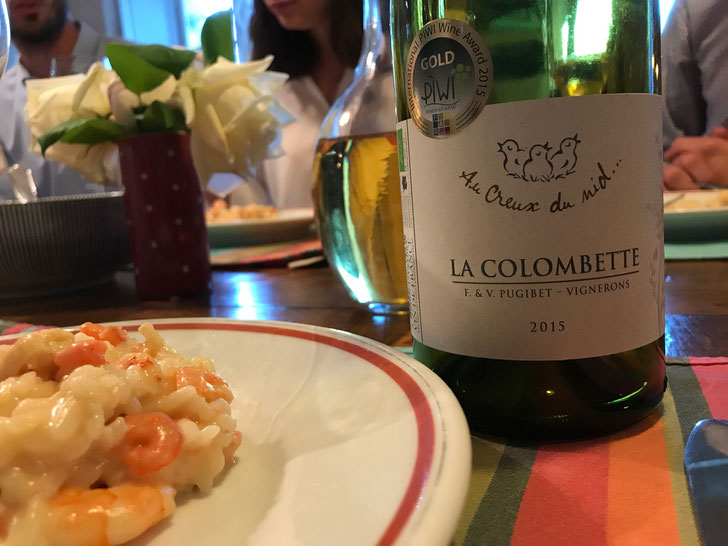 Dinner tasting - La Colombette - unique white wine