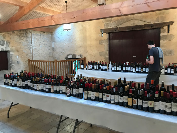 A few wines to taste at Chateau Mauvesin Barton