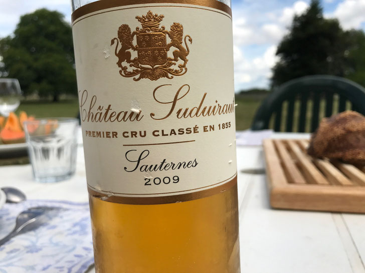 Great wine to have on a Sunday afternoon lunch looking out over the French countryside