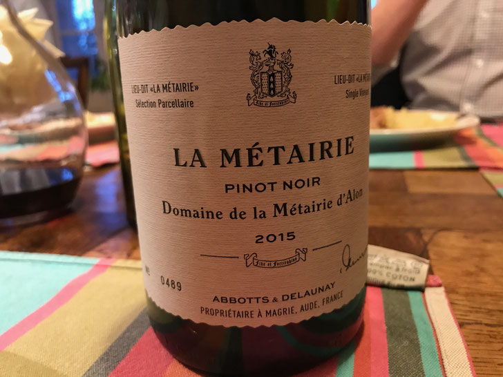 Dinner Tasting - La Metairie Pinot Noir