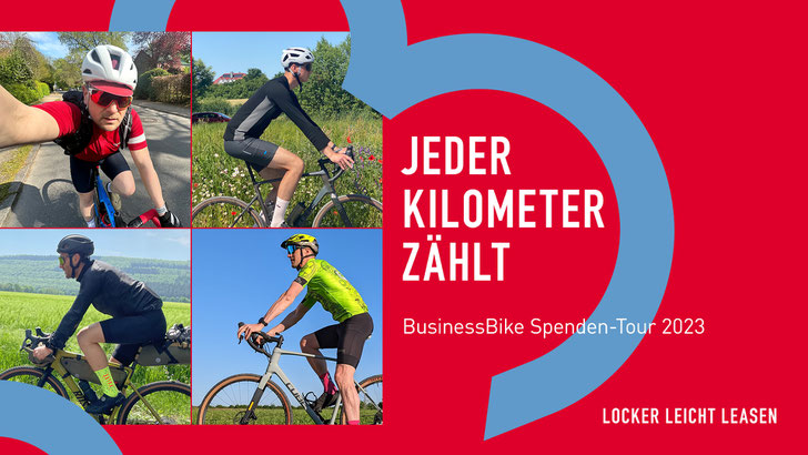 © BusinessBike; Volker Sannemann, Jan Blinne, Martin Hagen und Henning Tromm, Außendienstler bei BusinessBike