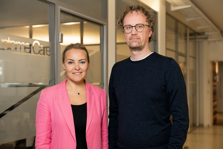 Axel Donath, CEO (rechts), und Nela Murauer, COO (links), bilden die neue Doppelspitze bei bravobike. (Foto: © Adrian Camo für bravobike)
