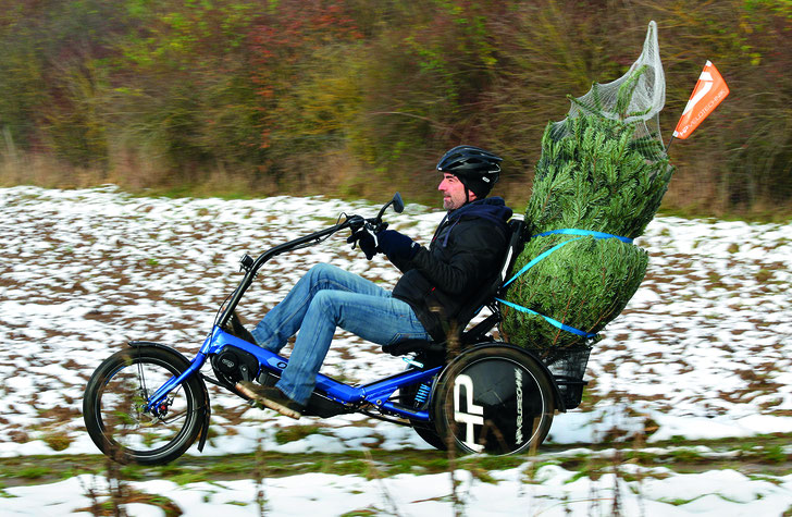 Wenn andere Radfahrer ins Schlingern kommen und ihr Fahrzeug lieber zu Hause lassen, legt das Delta tx von HP VELOTECHNIK erst richtig los ©HP Velotechnik