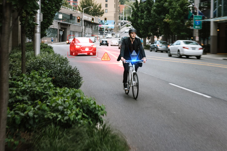 Kamerasystem „Ride Safety System RS 1000“, das auch an den neuen Storck Bikes verbaut wird.