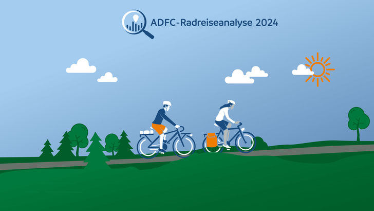 ADFC-Radreiseanalyse 2024: Weniger Radreisen, mehr Tagesausflüge mit dem Rad