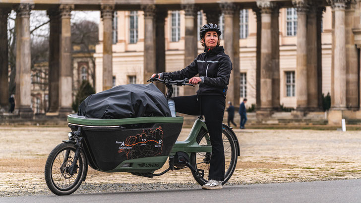Noch nie zuvor erreicht: Lovens fährt 850 km auf elektrischem Lastenrad in 5 Tagen