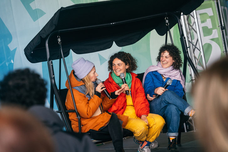 Radfahren für Demokratie und Diversität beim Paneltalk VELOBerlin ©Stefan Haehnel