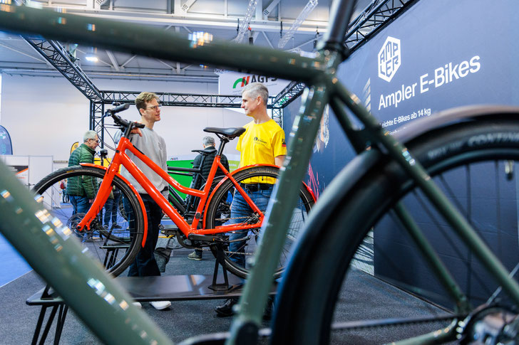 Auf der Fahrrad Essen in Halle 5 präsentierten die Aussteller vom 23. bis 26. Februar neue Fahrräder, Zubehör und touristische Angebote.© Messe Essen GmbH